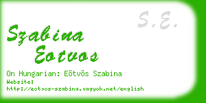 szabina eotvos business card